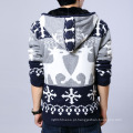 Cheap Autumn Fleece Deer Pattern Warm Men Sweater